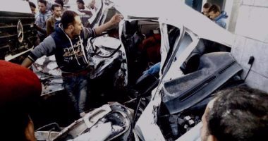 إصابة 20 شخصا في تصادم سيارتين بالطريق الإقليمي نزلة بلبيس
